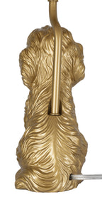 Cozylumi™ Catalina Lighting Golden Doodle Table Lamp with Painted Gold Finish and
