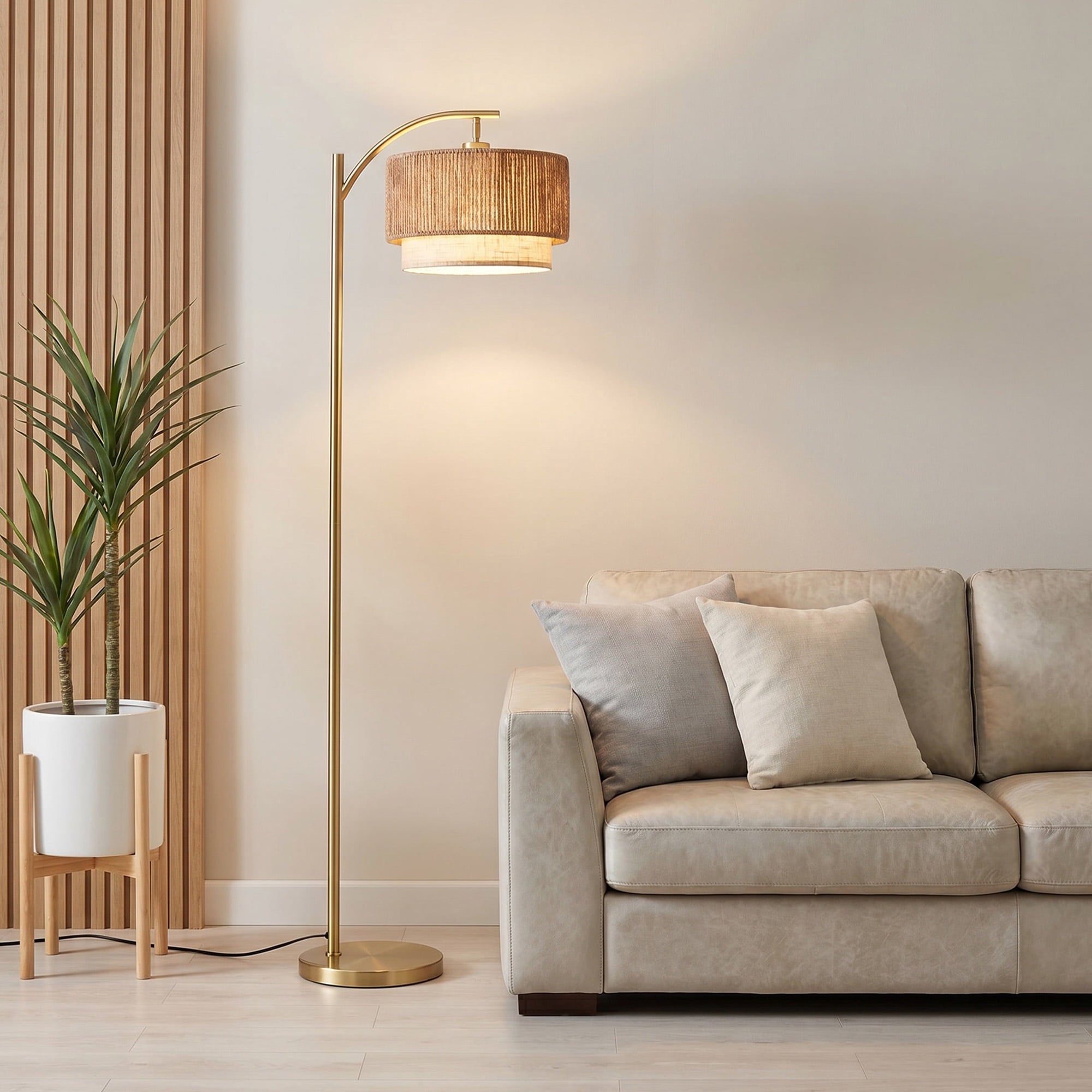 Cozylumi™ VOLIVO Floor Lamp for Living Room, 63" Arc Floor Lamp with 3 Color