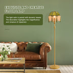 Cozylumi™ Retro tassel floor lamp with adjustable light simple upright metal base LED
