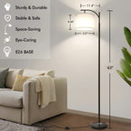 Cozylumi™ Vesteel Floor Lamp, Standing Lamp with 3 Color Temperatures LED Bulb &