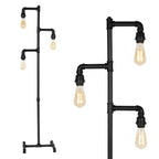 Cozylumi™ Industrial Tree Floor Lamp with 3 Adjustable Rotating Lights, E26 Edison Bulb