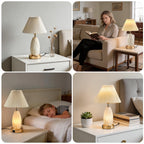 Cozylumi™ GVDV HOME 17.5" Table Lamp with USB A&C Ports and Night Light, Touch Control