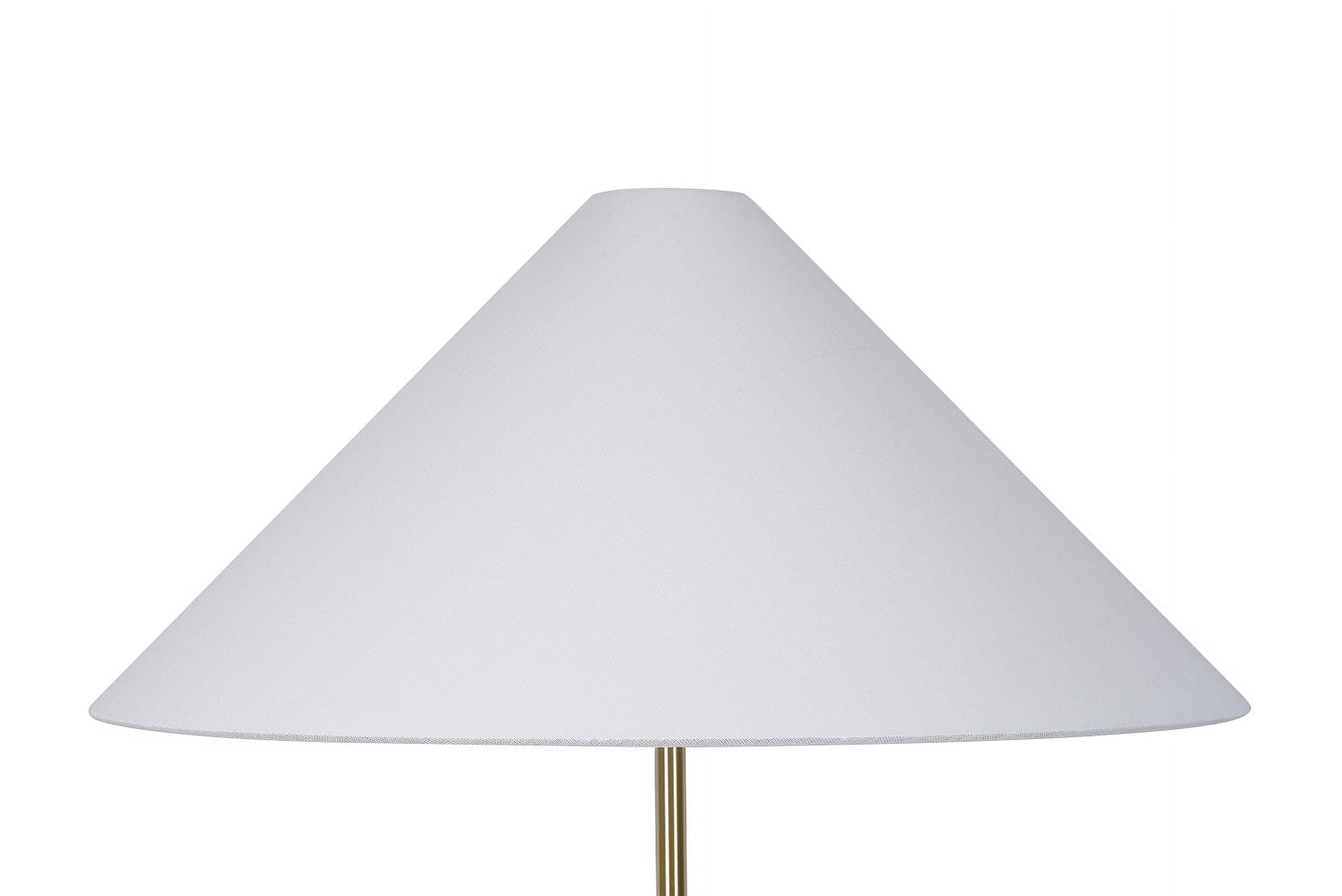 Cozylumi™ My Texas House 64'' Floor Lamp with White Fabric Empire Shade Transitional