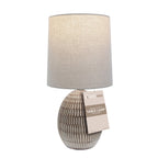Cozylumi™ Simple Home 2-Pack Small Ceramic Table Lamps, Bohemian Carved Bedside Lamps