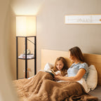 Cozylumi™ 63'' Floor Lamps with Shelves, Home Standing Lamp, Include 1000 Lumens