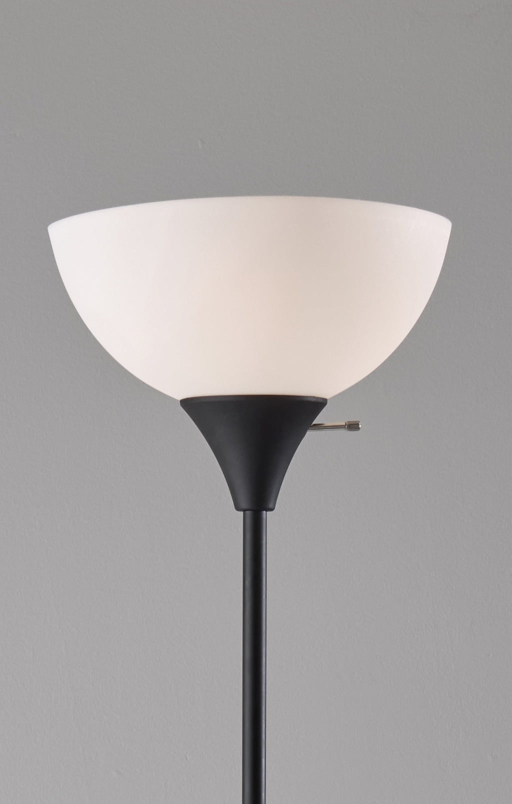 Cozylumi™ 72 in Black Combo Floor Lamp with Adjustable Reading Lamp