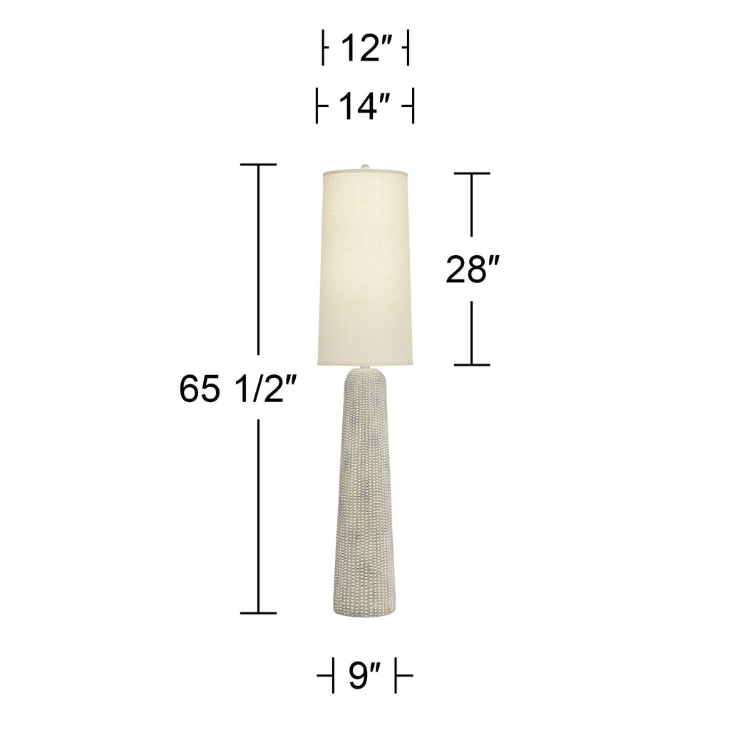 Cozylumi™ Leisa Mid Century Modern Southwest 64 1/2" Tall Standing Floor Lamp Foot