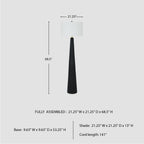 Cozylumi™ Hallburg Floor Lamp, Black