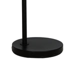 Cozylumi™ 62 in Black Metal Angled Downbridge Floor Lamp with White Linen Shade
