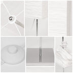 Cozylumi™ HonoDing Modern Paper Floor Lamp 59-inch Squarewith Rice Paper Lampshade