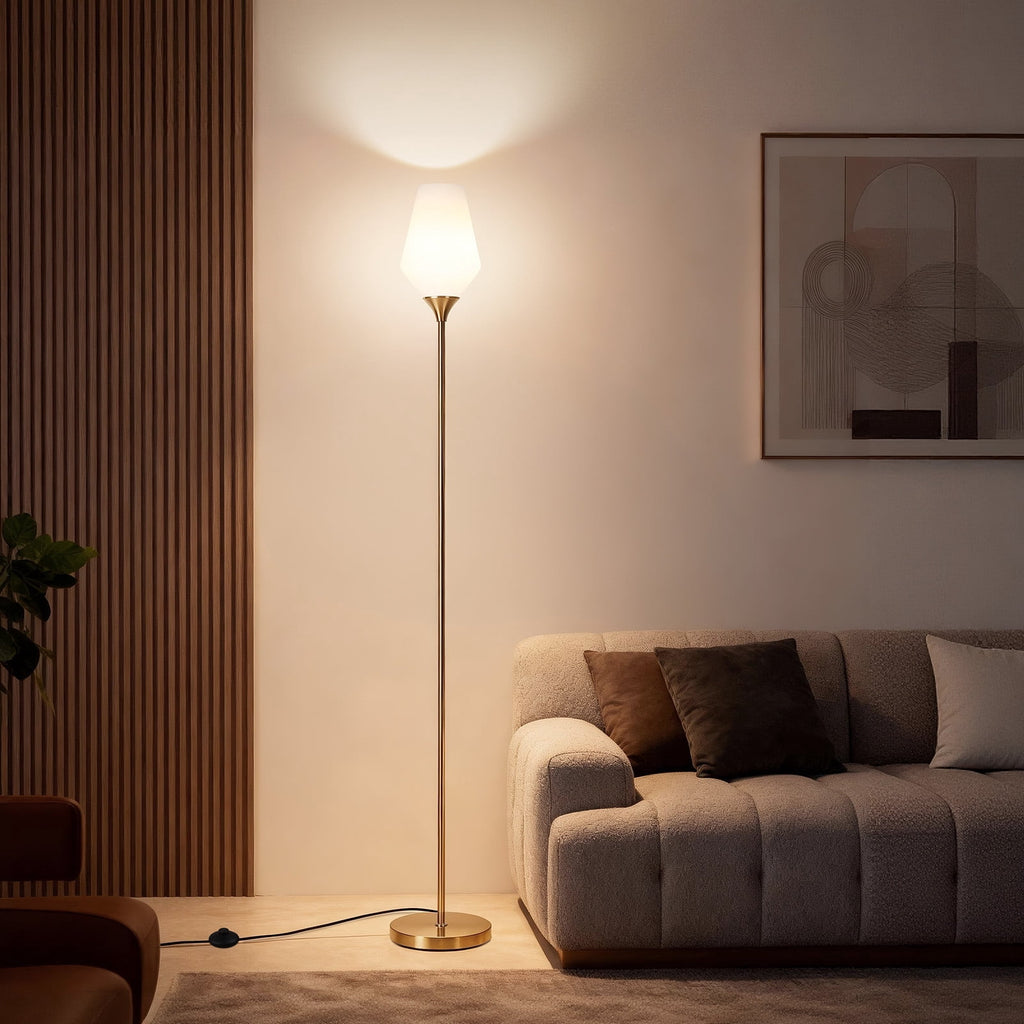 Cozylumi™ Gold Floor Lamp, 69" Standing Lamps for Living Room 3 Color Dimmable Tall