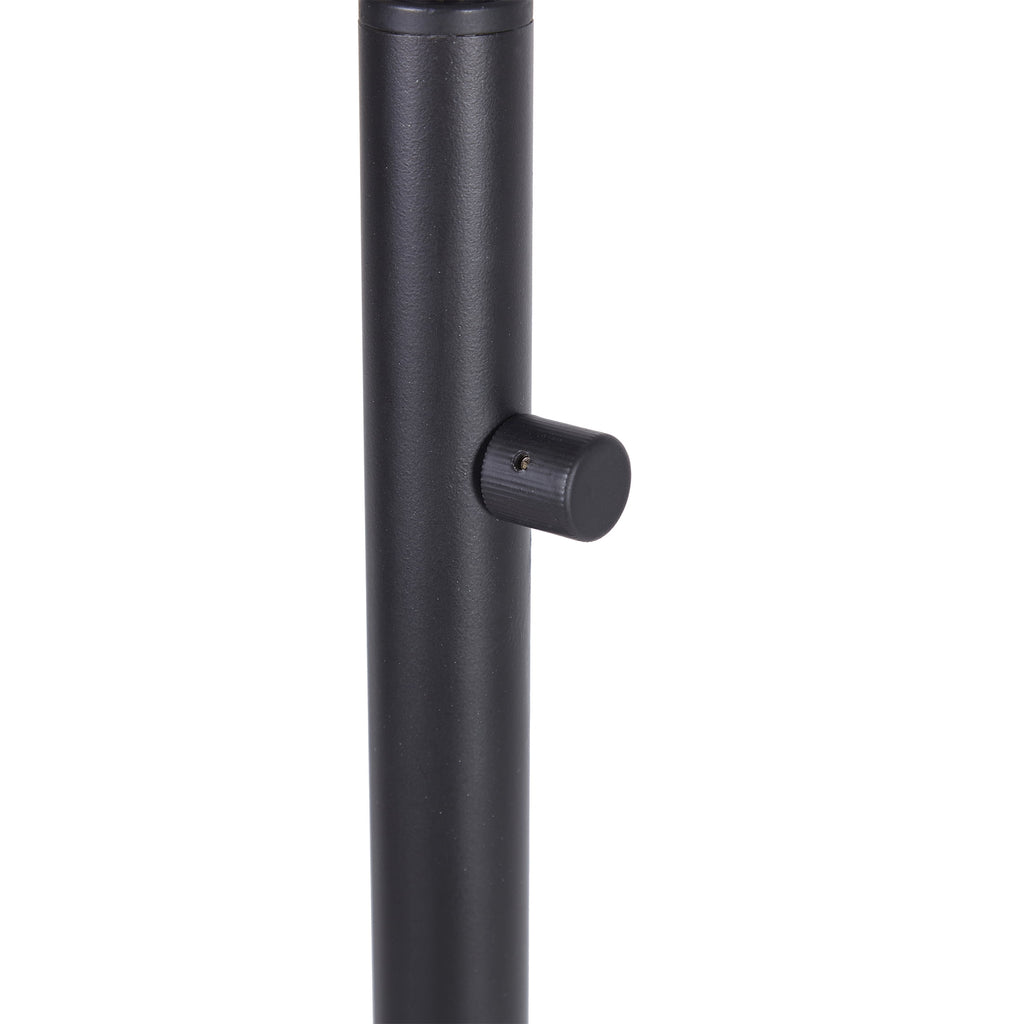 Cozylumi™ 60 in Boho Black Angled Floor Lamp with Rattan Shade