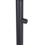 Cozylumi™ 60 in Boho Black Angled Floor Lamp with Rattan Shade