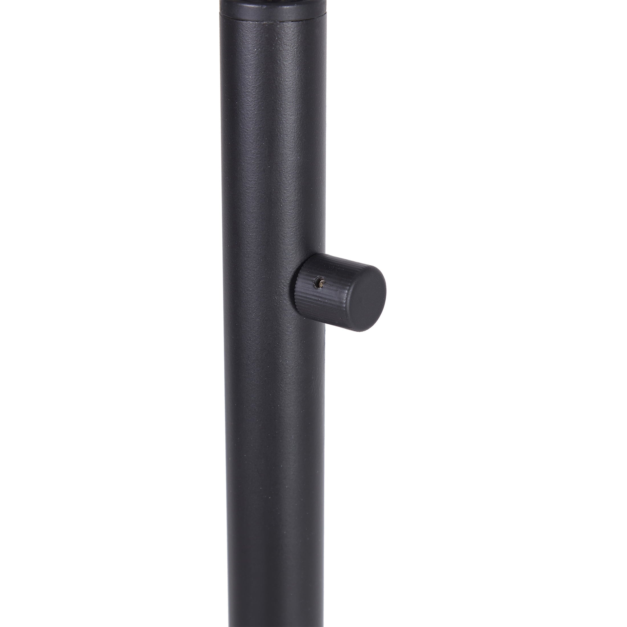Cozylumi™ 60 in Boho Black Angled Floor Lamp with Rattan Shade