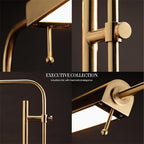 Cozylumi™ Lumadin 52/72 Modern Adjustable 1-Light Modern Adjustable Brass Floor Lamp