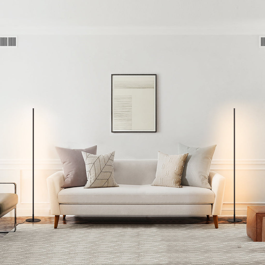 Cozylumi™ DEWENWILS LED Corner Floor Lamp Set of 2, Minimalist Dimmable Mood Lighting