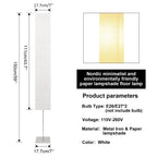 Cozylumi™ HonoDing Modern Paper Floor Lamp 59-inch Squarewith Rice Paper Lampshade