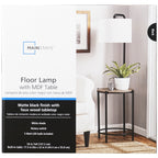 Cozylumi™ 54-inch Mid-Century Style Floor Lamp, with Faux Wood Finished Table